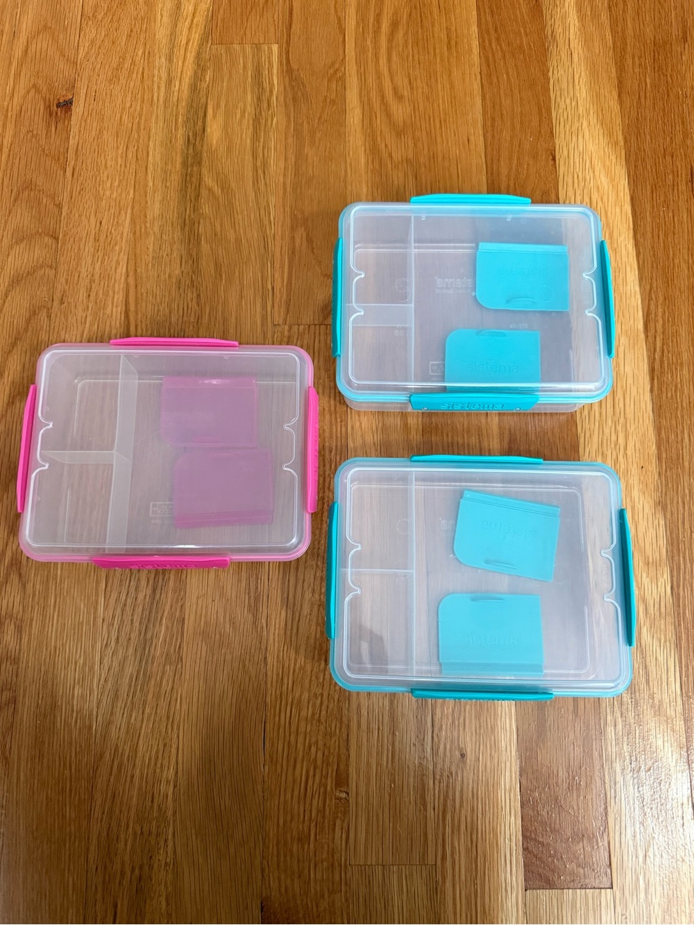 Sistema Lunch Box Bento Box Food Storage Containers Set of 3